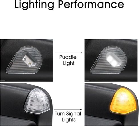 NEYASU Pair Towing Mirrors fit for 2009-2018 Dodge Ram 1500 2010-2018 Ram 2500 3500 Turn Signal Light Power Heated Puddle Lamp Temperature Sensor Manual Flip Up Tow Mirror Black Cap LH RH in Saudi Arabia