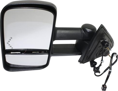 Towing Mirror Power Manual Folding Heated Textured Replacement For Chevy Silverado 1500 | For GMC Sierra 1500 2014 | For GMC Sierra 2500 HD/3500 HD 2015-2019 (Driver side) in Saudi Arabia