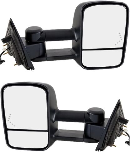 Towing Mirror Power Manual Folding Heated Textured Replacement For Chevy Silverado 1500 | For GMC Sierra 1500 2014 | For GMC Sierra 2500 HD/3500 HD 2015-2019 (Driver side) in Kuwait