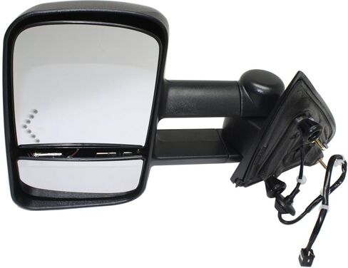 Towing Mirror Power Manual Folding Heated Textured Replacement For Chevy Silverado 1500 | For GMC Sierra 1500 2014 | For GMC Sierra 2500 HD/3500 HD 2015-2019 (Driver side) in Kuwait