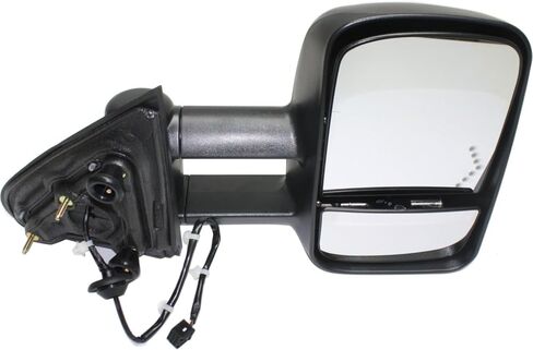 Towing Mirror Power Manual Folding Heated Textured Replacement For Chevy Silverado 1500 | For GMC Sierra 1500 2014 | For GMC Sierra 2500 HD/3500 HD 2015-2019 (Driver side) in Kuwait