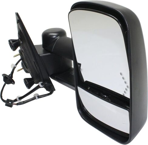 Towing Mirror Power Manual Folding Heated Textured Replacement For Chevy Silverado 1500 | For GMC Sierra 1500 2014 | For GMC Sierra 2500 HD/3500 HD 2015-2019 (Driver side) in Kuwait