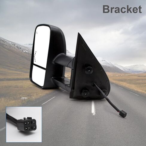 Towing Mirrors Fit For 1999-2006 Chevy Silverado 1500 2500 3500 GMC Sierra Yukon Tahoe Manual Adjust Manual FlipUp LH RH Tow Mirrors in Kuwait