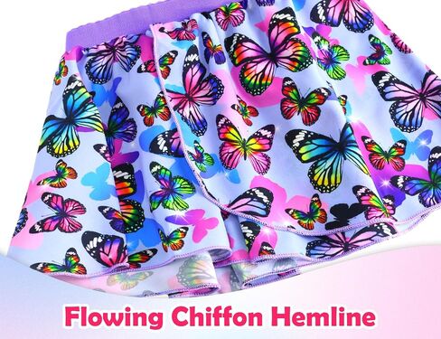 Girls Bathing Suit One Piece Swimsuits Ruffles Swimwear with Skirt UPF 50+ Sun Protection for Kids Child Beach in Kuwait