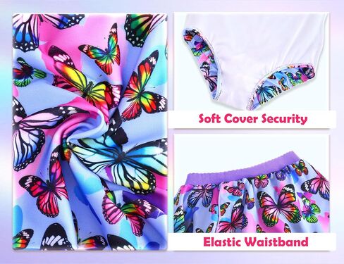 Girls Bathing Suit One Piece Swimsuits Ruffles Swimwear with Skirt UPF 50+ Sun Protection for Kids Child Beach in Kuwait
