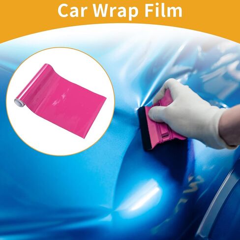 Motoforti Rose Red Protective Car Wrap Film 213x152cm (7ft × 5ft) غطاء خلفي خارجي فينيل in Kuwait