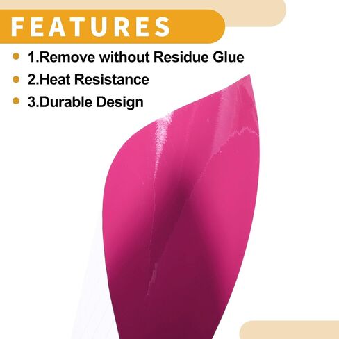Motoforti Rose Red Protective Car Wrap Film 213x152cm (7ft × 5ft) غطاء خلفي خارجي فينيل in Kuwait