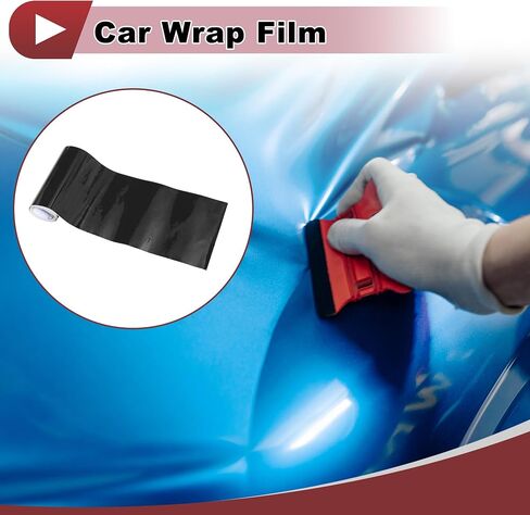 فيلم Wrap Wrap Black Protective Car 0.33ft × 59.84inch الغلاف الخارجي الداخلي لغطاء الفينيل 5.5mil 1 PC PVC Universal in Kuwait