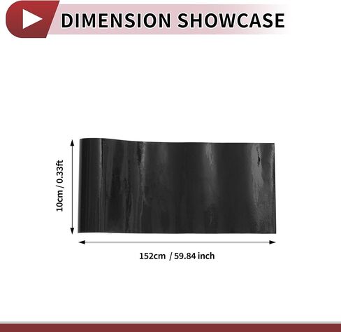 فيلم Wrap Wrap Black Protective Car 0.33ft × 59.84inch الغلاف الخارجي الداخلي لغطاء الفينيل 5.5mil 1 PC PVC Universal in Kuwait