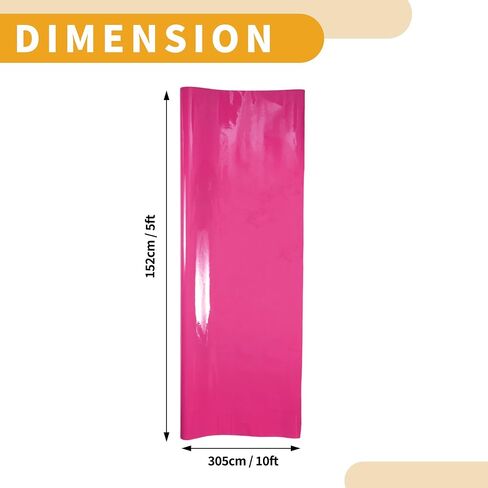 Motoforti Rose Red Protective Car Wrap Film 213x152cm(7ft x 5ft) Exterior Interior Vinyl Wrap Cover 5.5 Mil PVC 1 Pcs Universal in Saudi Arabia