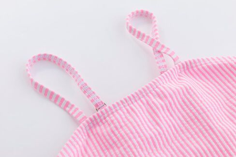 LIZENS Girls Two Piece Swimwear Striped Swimsuit for Kids Girls Swimsuit Tankini Set in Kuwait