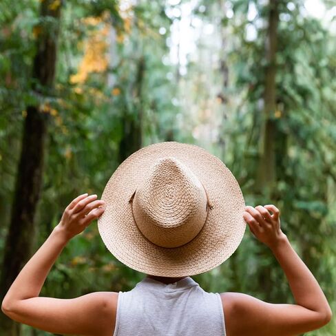 Panama Jack Women's Sun Hat - Paper Braid Straw ، Safari ، 3 1/2 "Big Brim in Saudi Arabia