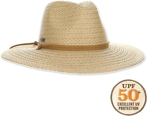 Panama Jack Women's Sun Hat - Paper Braid Straw ، Safari ، 3 1/2 "Big Brim in Saudi Arabia