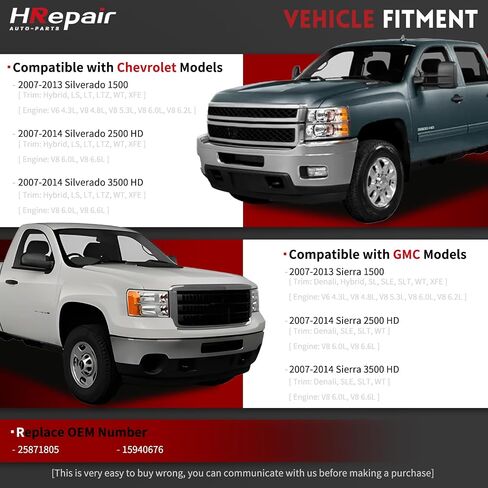 Fuel Tank Door Cover fits for 2007-2014 Chevy Silverado & GMC Sierra 1500 2500HD 3500HD Fuel Tank Filler Pipe Assembly Replace#25871805 - With Door Bumper in Saudi Arabia