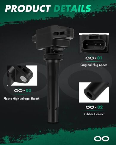 SCITOO 4 ignition coils + 4 iridium Spark Plugs,for Toyota Yaris iA 1.5L 2017-2018,for Scion iA 1.5L 2016 90118-WB460, UF-822 in Kuwait