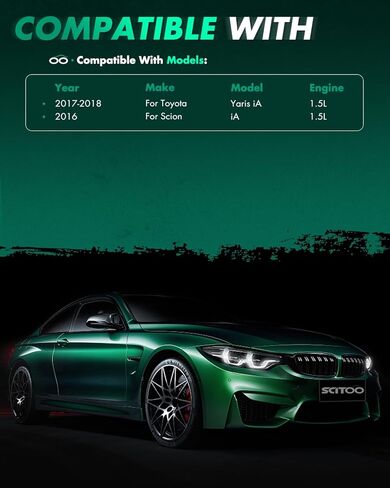 SCITOO 4 ignition coils + 4 iridium Spark Plugs,for Toyota Yaris iA 1.5L 2017-2018,for Scion iA 1.5L 2016 90118-WB460, UF-822 in Kuwait