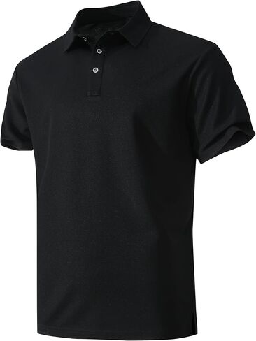 Men's Active Polo Shirt Quick Dry Performance Short Sleeve Tactical Golf Shirt in Saudi Arabia