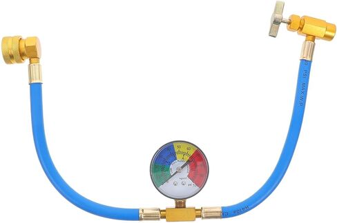 خرطوم شحنة Toyvian مع مقياس ، R134A المبردات مجموعة خرطوم إعادة شحن ، 1/2 "الصمام الخارق الذات in Saudi Arabia