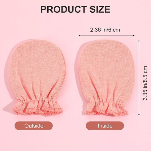 6 Pairs Cotton No Scratch Mittens Soft Breathable Elastic Wrist Gloves for Unisex Boy Girl in Saudi Arabia
