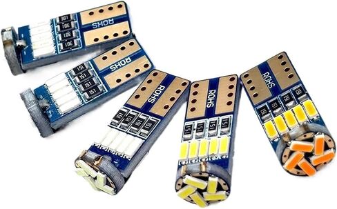 خريطة تصفيف السيارة باب القراءة مصباح المصباح الذيل المصباح الأبيض T10 15 SMD 4014 رقائق LED W5W 194 DC 12V 200PCS (اللون: 28000mAh) in Saudi Arabia