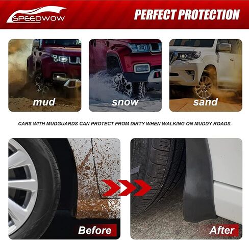 أغطية الطين SPEEDWOW، تناسب 2003-2007 Honda Accord (لا تناسب التنانير الجانبية)، 4 قطع/مجموعة أمامية وخلفية (لا تحتاج إلى حفر) in Kuwait