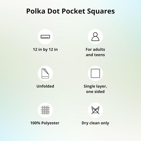 Tiemart Polka Dot Pocket Square ، أسود مع نقاط ذهبية ، 12 "× 12" in Saudi Arabia