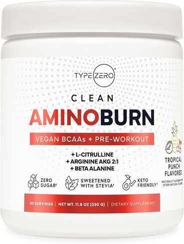 Type Zero Amino Burn Vegan BCAAs + Pre-Workout (Pina Colada Flavored) in Saudi Arabia