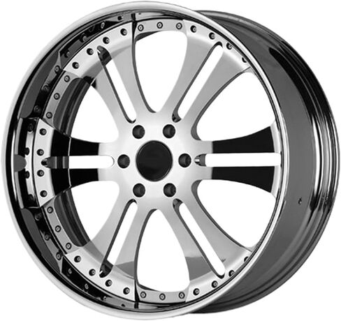 1PCS Car Wheel Rim Jante chrome متوافق مع BMW متوافق مع Benz 5x120 5x130 5x114.3 عجلات سيارات الرياضة سبائك (style6_21in.) in Kuwait