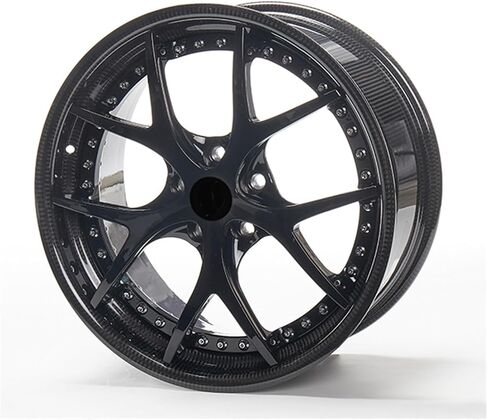 1PCS Carbon fiber Car Wheel Rim + forged spokes 20 inch Wheels 5x120 6061-t6 aluminum alloy forged Car Rims Wheels(STYLE1_19IN.) in Saudi Arabia