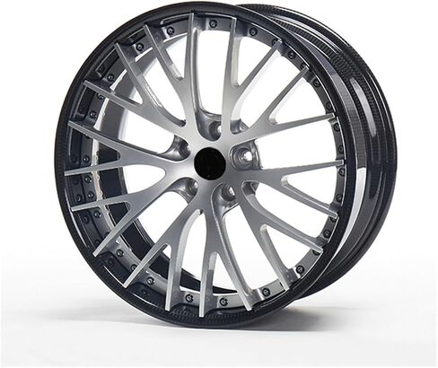 1PCS Carbon fiber Car Wheel Rim + forged spokes 20 inch Wheels 5x120 6061-t6 aluminum alloy forged Car Rims Wheels(STYLE1_19IN.) in Saudi Arabia