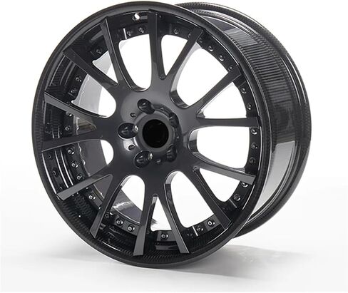 1PCS Carbon fiber Car Wheel Rim + forged spokes 20 inch Wheels 5x120 6061-t6 aluminum alloy forged Car Rims Wheels(STYLE1_19IN.) in Saudi Arabia