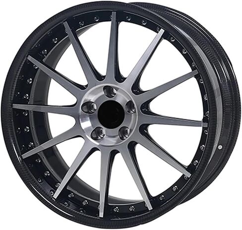 1PCS Carbon fiber Car Wheel Rim + forged spokes 20 inch Wheels 5x120 6061-t6 aluminum alloy forged Car Rims Wheels(STYLE1_19IN.) in Saudi Arabia