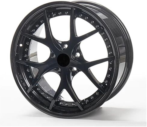 1PCS Carbon fiber Car Wheel Rim + forged spokes 20 inch Wheels 5x120 6061-t6 aluminum alloy forged Car Rims Wheels(STYLE1_19IN.) in Saudi Arabia