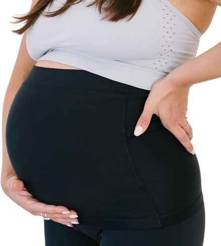 ProBump Maternity Support Belly Band – Breathable, Pregnancy Belly Band for Back, Hip & Pelvic Pain – Postpartum Belly Wrap for C-Section & Natural Birth Recovery – Stay Active & Comfortable, Black - Small in Saudi Arabia