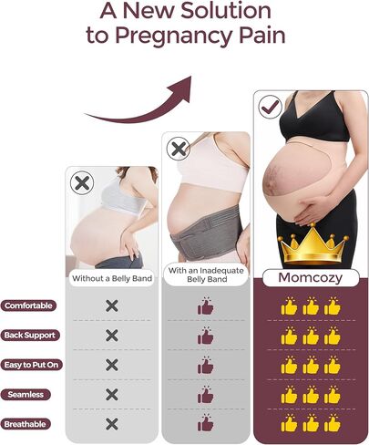 فرقة بطن الحمل Momcozy ، Cozysupport Ergonest Belly Belly Band PK in Kuwait