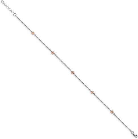 Diamond2DEAL 14K أبيض وروز الذهب الملمس المصقول الملمس الملمس الملمس من أجل أمي in Saudi Arabia