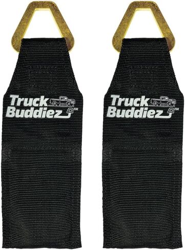Truck Buddiez EZ Bed Anchor 2pk– Easily Secures Your Ratchet Straps, Tie Downs, or Cargo Straps to Your Truck Bed Tailgate in Seconds! Patent Pending in Kuwait