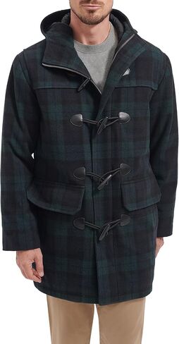 Tommy Hilfiger Men's Wool Blend Coat Mid-Length Toggle Coat in Saudi Arabia