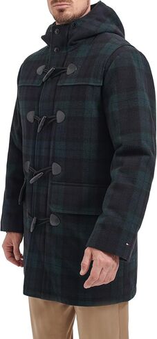 Tommy Hilfiger Men's Wool Blend Coat Mid-Length Toggle Coat in Saudi Arabia
