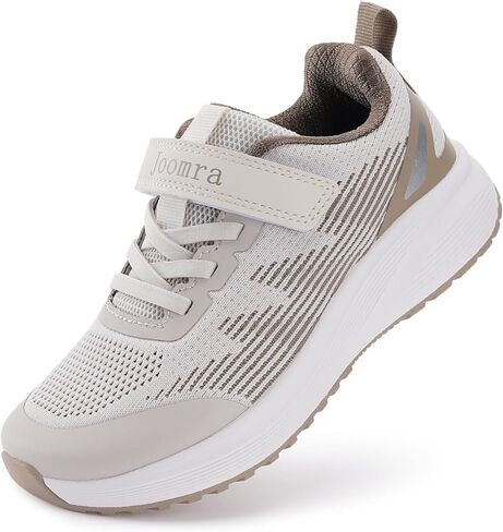 Joomra Little/Big Kids Wide Toe Tennis Tennis Shoes | تشغيل أحذية رياضية للفتيان الفتيات+الخارجي المطاطي in Kuwait