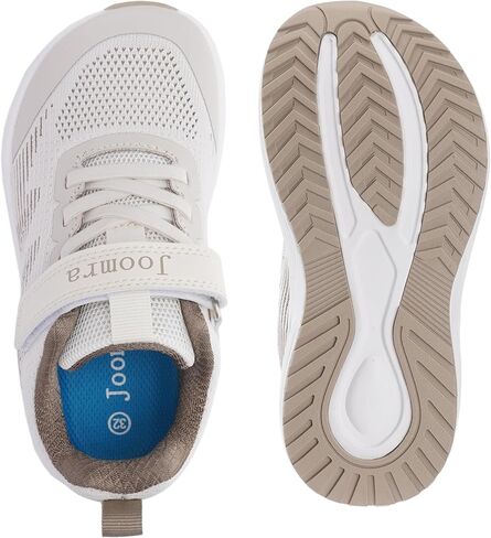 Joomra Little/Big Kids Wide Toe Tennis Tennis Shoes | تشغيل أحذية رياضية للفتيان الفتيات+الخارجي المطاطي in Kuwait