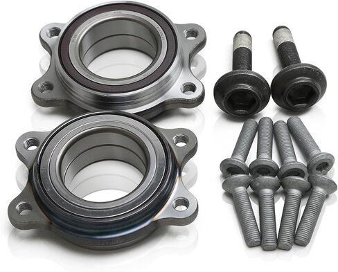 8kd407625 8e0407643a محور العجلات المحمل مع الترباس متوافق مع Audi A4 Quattro A5 A6 A7 A8 Q5 R8 Porsche Macan (1 PCS) in Kuwait