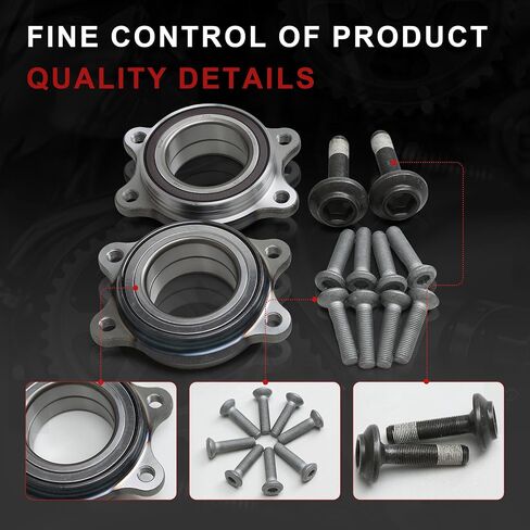 8kd407625 8e0407643a محور العجلات المحمل مع الترباس متوافق مع Audi A4 Quattro A5 A6 A7 A8 Q5 R8 Porsche Macan (1 PCS) in Kuwait