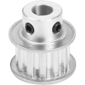 بكرة توقيت Rebower عجلات متزامنة من الألومنيوم [للطابعة ثلاثية الأبعاد وأحزمة عرض 10 مم، آلات CNC] - 12 سنًا 4 مم تتحمل/لون فضي/1 قطعة in Kuwait