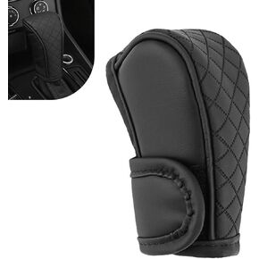 Leather Car Gear Shift Knob Cover, Anti-Slip Breathable Shifter Stick Protector, Universal for Most Cars SUVs Trucks (Red) in Kuwait