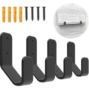 وحدة تخزين مثبتة على الحائط للوحة المفاتيح من appacare، حامل حائط للوحة المفاتيح، رف حائط للوحة المفاتيح، حامل حائط معدني للوحة المفاتيح مع لاصق ومسمار، للوحات المفاتيح الميكانيكية للألعاب، لسمك الأجهزة < 3 سم in Kuwait