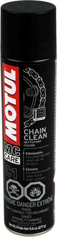 Motul 103243 C1 Chain Clean O, X & Z-Ring Compatible 400mL/9.8 Fl oz Can 5 Pack in Saudi Arabia