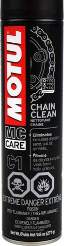 Motul 103243 C1 Chain Clean O, X & Z-Ring Compatible 400mL/9.8 Fl oz Can 5 Pack in Saudi Arabia
