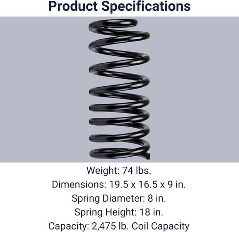 SuperSprings SSC-52 | SuperCoils for Dodge RAM 2500, Black, 2,475 lbs. per coil in Saudi Arabia
