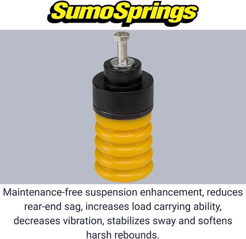 SuperSprings SSF-403-54 ، SumoSprings Front Solo لجيب Wrangler JK ، الزوج الأيسر/الأيمن ، 1400 (LB) عند ضغط 50 ٪ ، مصنوع في الولايات المتحدة الأمريكية ، الأصفر in Saudi Arabia